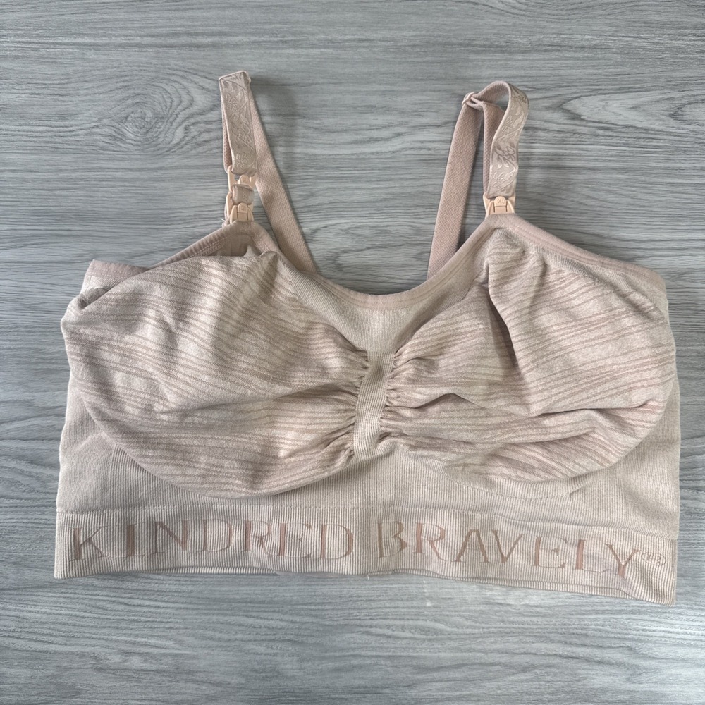 Kindred Bravely XL Sublime Hands Free Pumping and Nursing Bra Pink